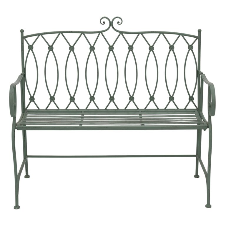 5029936998170 1 Scroll Design Metal Garden Bench.jpg